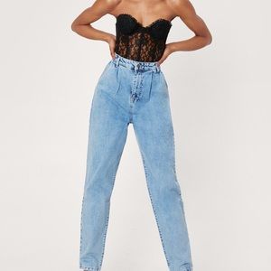 Nasty Gal light blue mom jeans